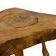 Vintage wooden side table  natural design small table