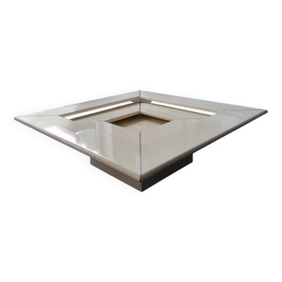 B&B Italia# / rare table basse modèle '' Re Quadro '' / Paolo Piva années 1970