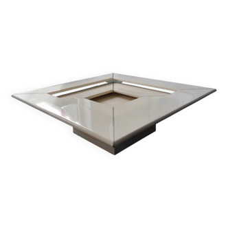 B&B Italia# / rare table basse modèle " Re Quadro " / Paolo Piva années 1970