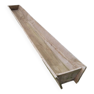 Old wooden trough Oak trough planter