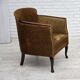 1960s, Danish armchair, furniture velour, ash wood.