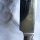 box of 12 stainless steel knives with bakelite handle and silver metal ferrule art decp