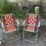 Paire de chaises pliantes