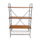 Floor on wooden and metal stand