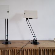 Pair of vintage w&o model lamps by Ketoff for aluminor, 1980s