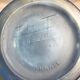 Ancien vase art deco verre moulé bleu années 30 france signé vintage