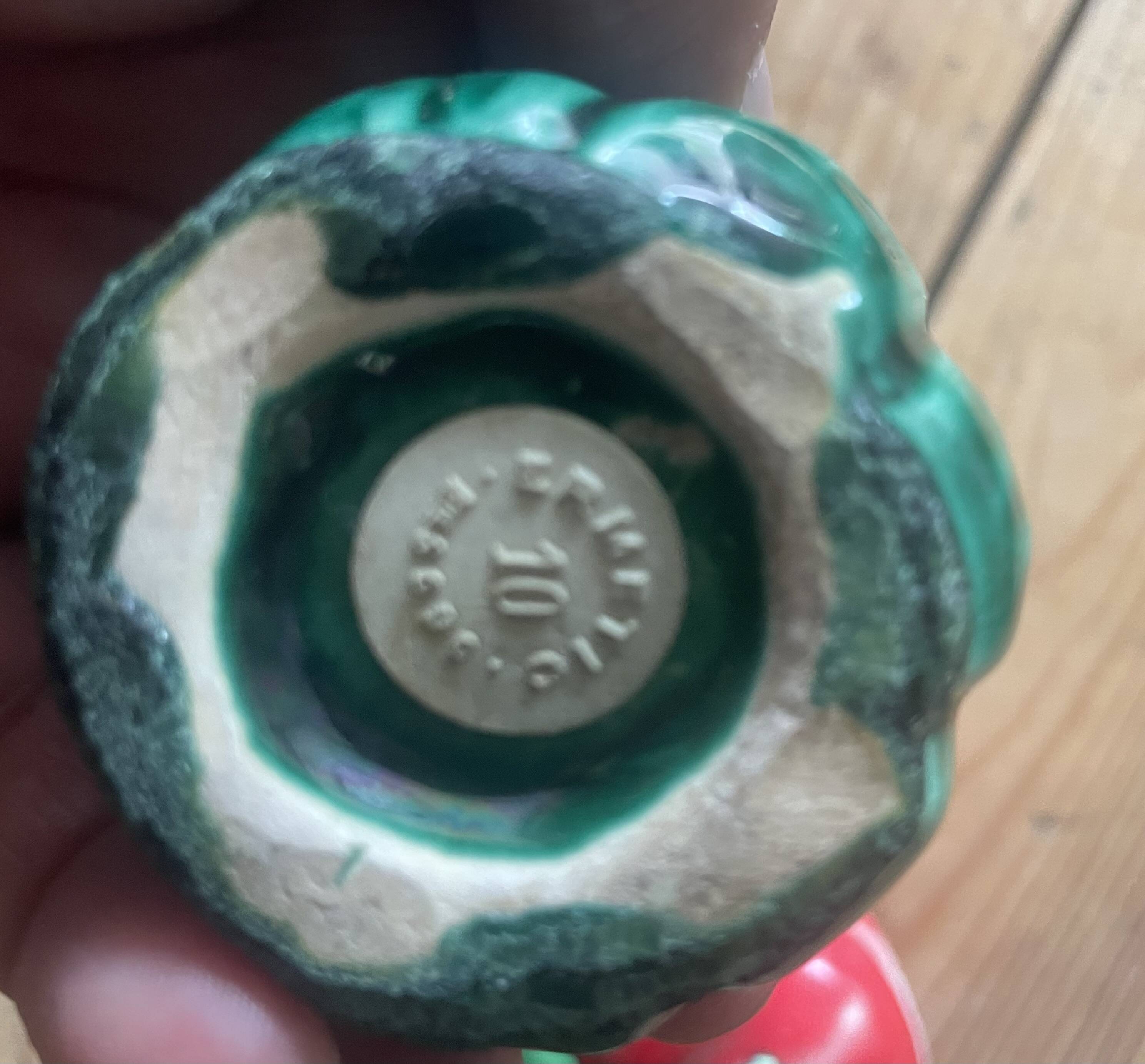 Set of mustard pots and salt shakers in slip