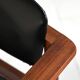 Teak and leather chairs, Denmark 1960s