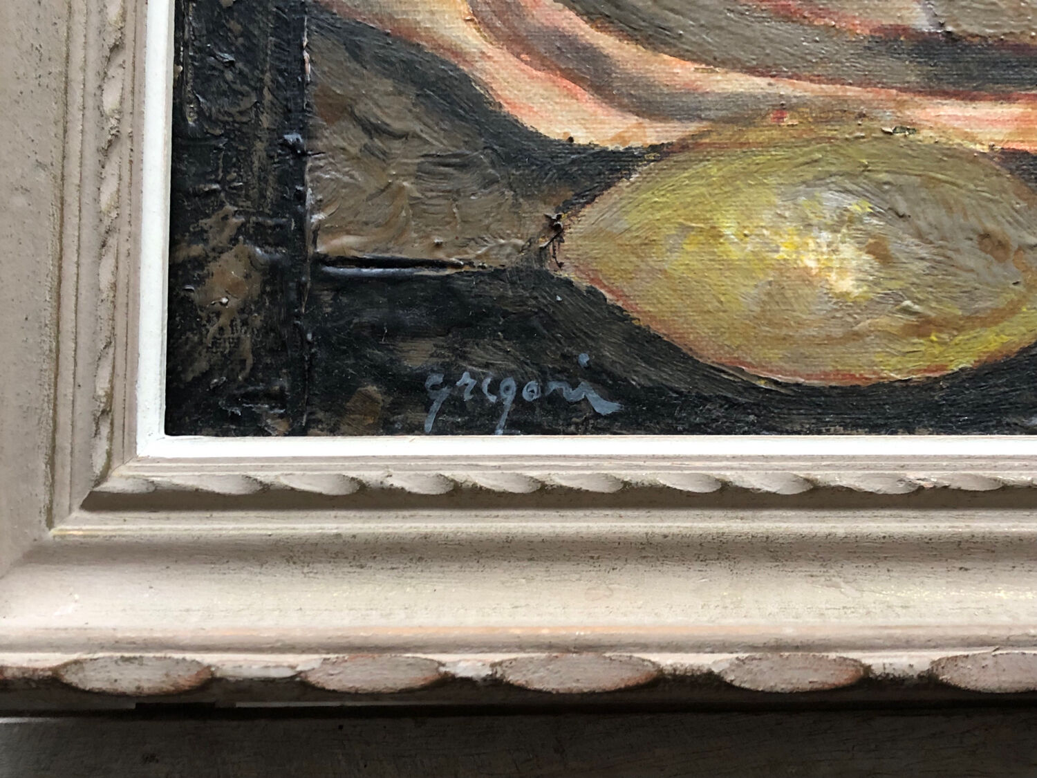 Oil painting on panel signed Gino Gregori.