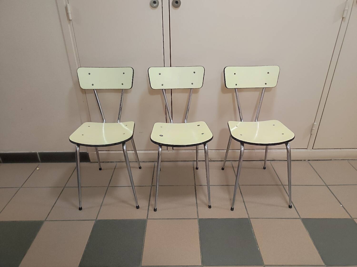 Vintage formica and metal chair