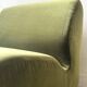 Olive green velvet armchair Slipper Chair Herman Miller USA 1970