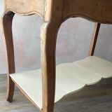 Old console in solid cherry wood - rustic Louis XV style