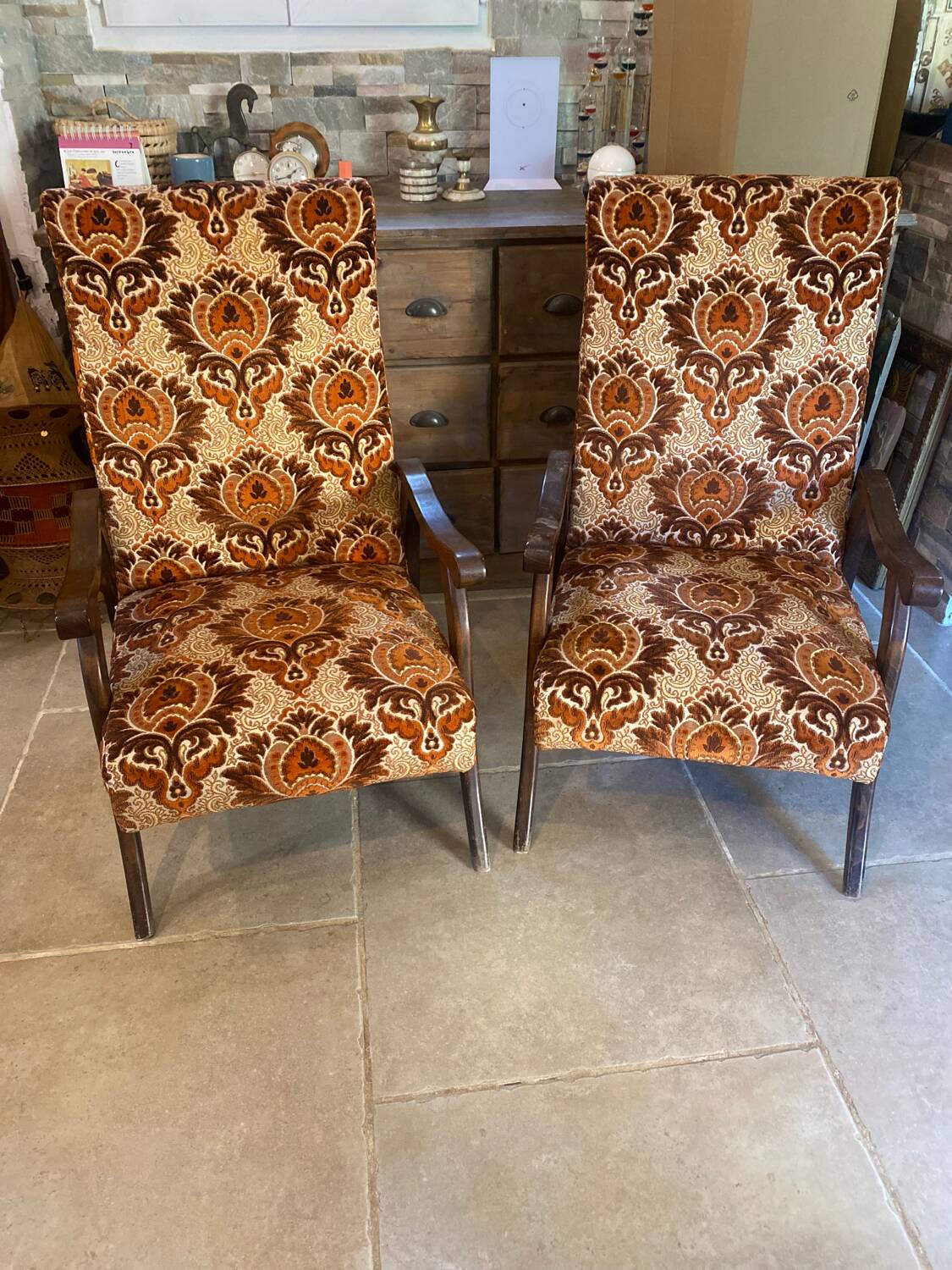 Pair of 50s armchairs