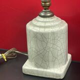 Art Deco cracked ceramic lamp base circa 1930 -