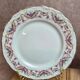 Set of 4 dessert plates French porcelain Digoin romantic floral gold decoration