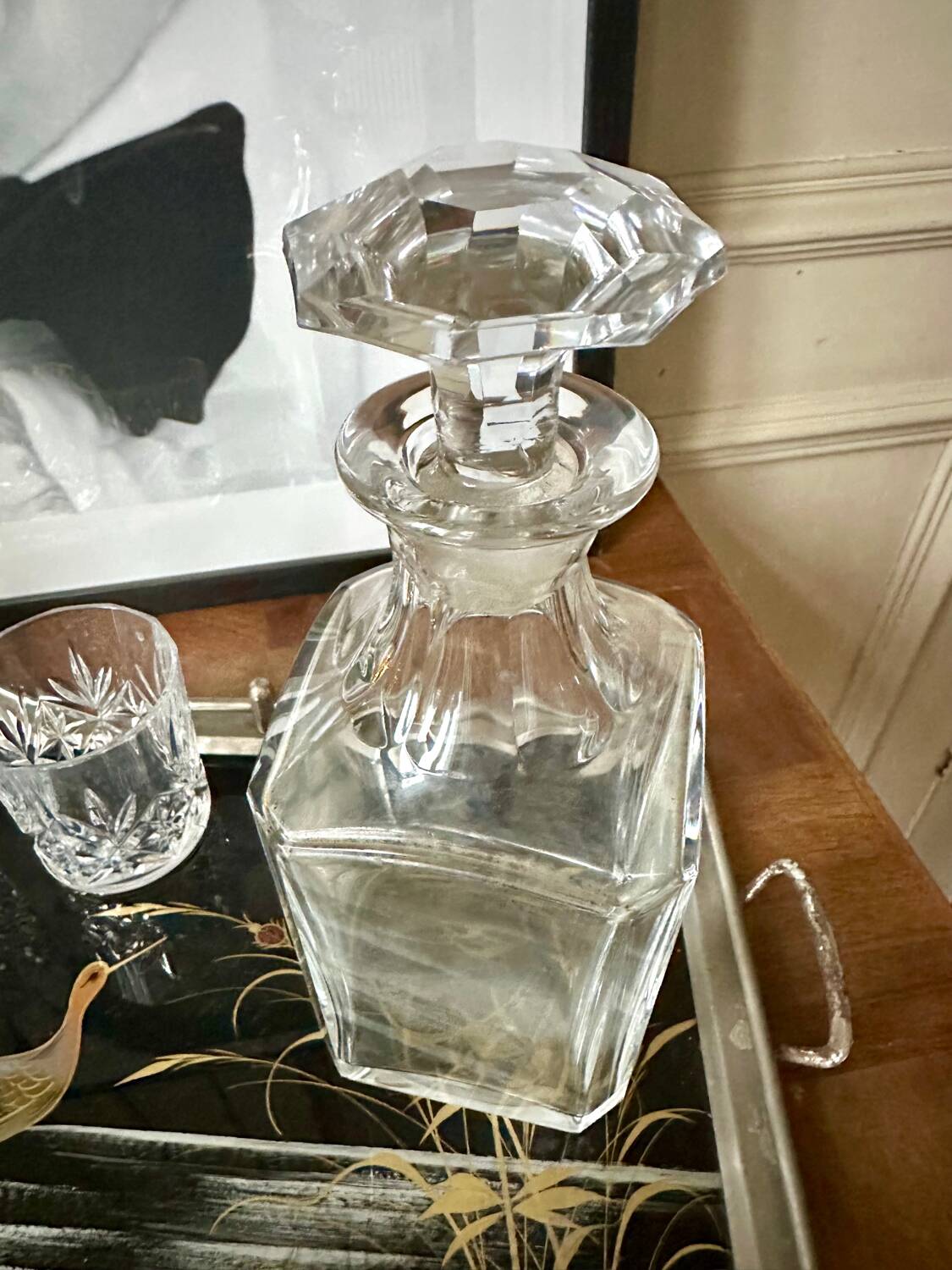 Baccarat crystal whisky decanter, perfection model