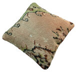 Vintage turkish hand knotted cushion cover , 45 x 45 cm