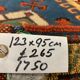 Tapis turc kazak oriental 123x95 cm
