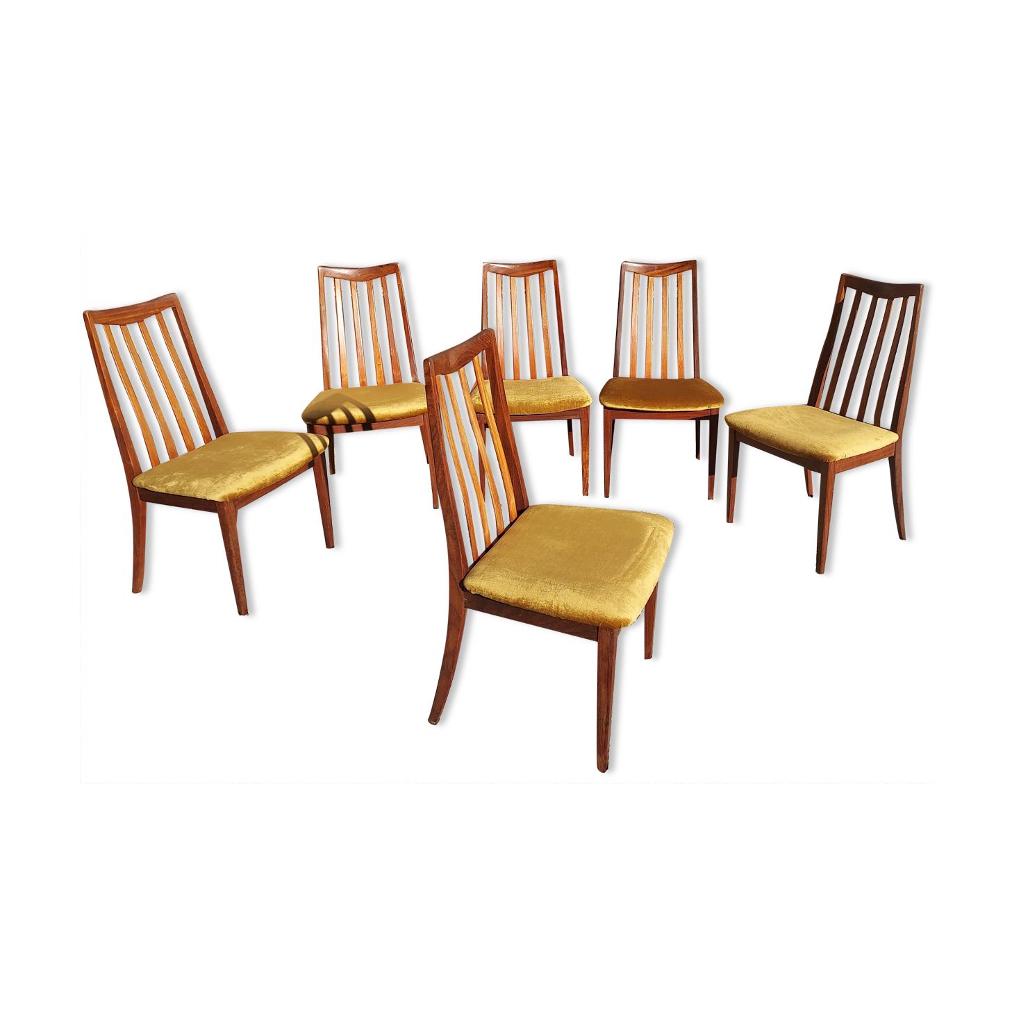 Teak chairs Leslie Dandy