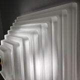 Pyramid glass ceiling light Limburg 1980s