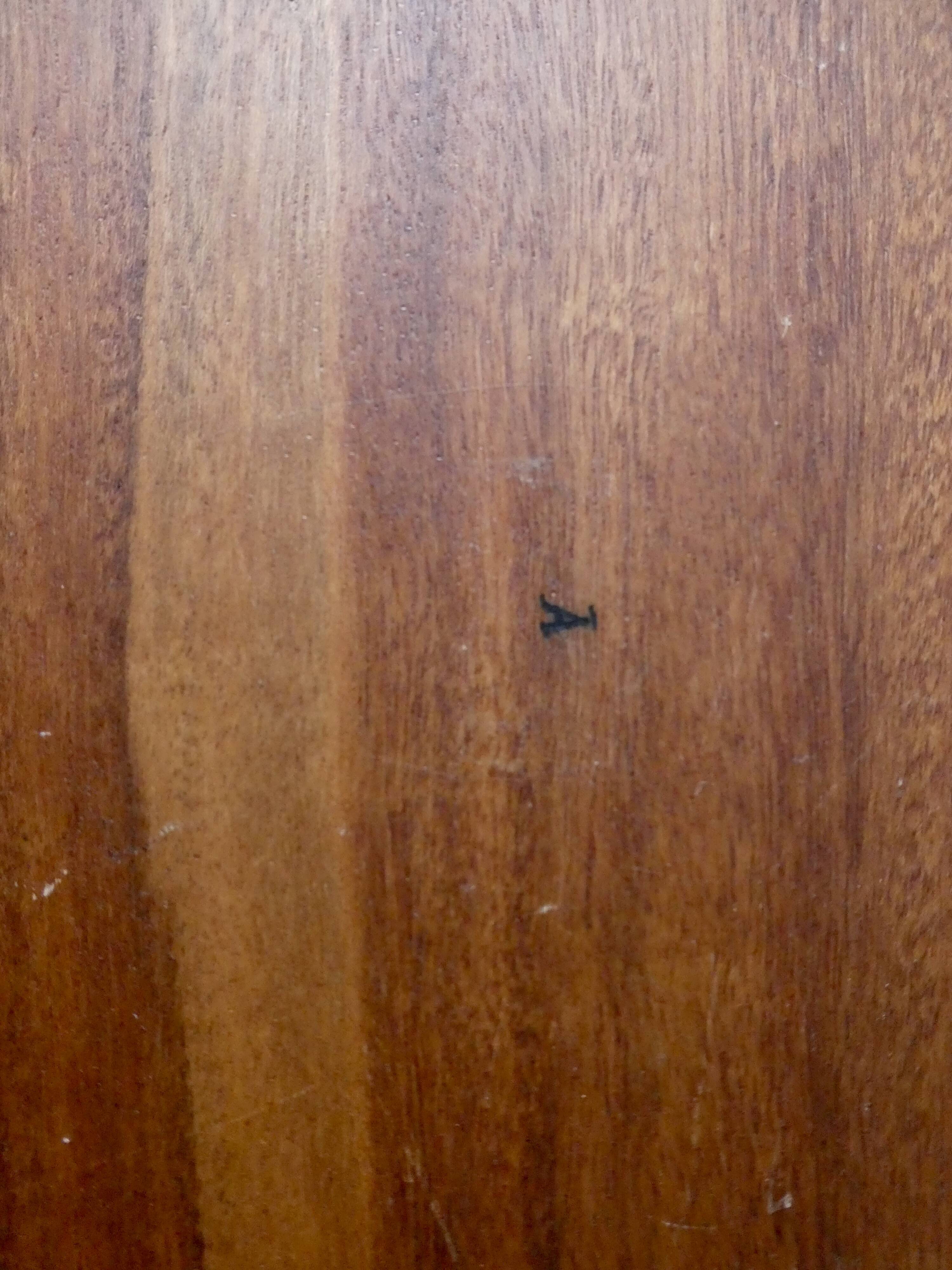Marquetry tray of different types of wood