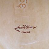 Plat ovale barbotine Sarreguemines