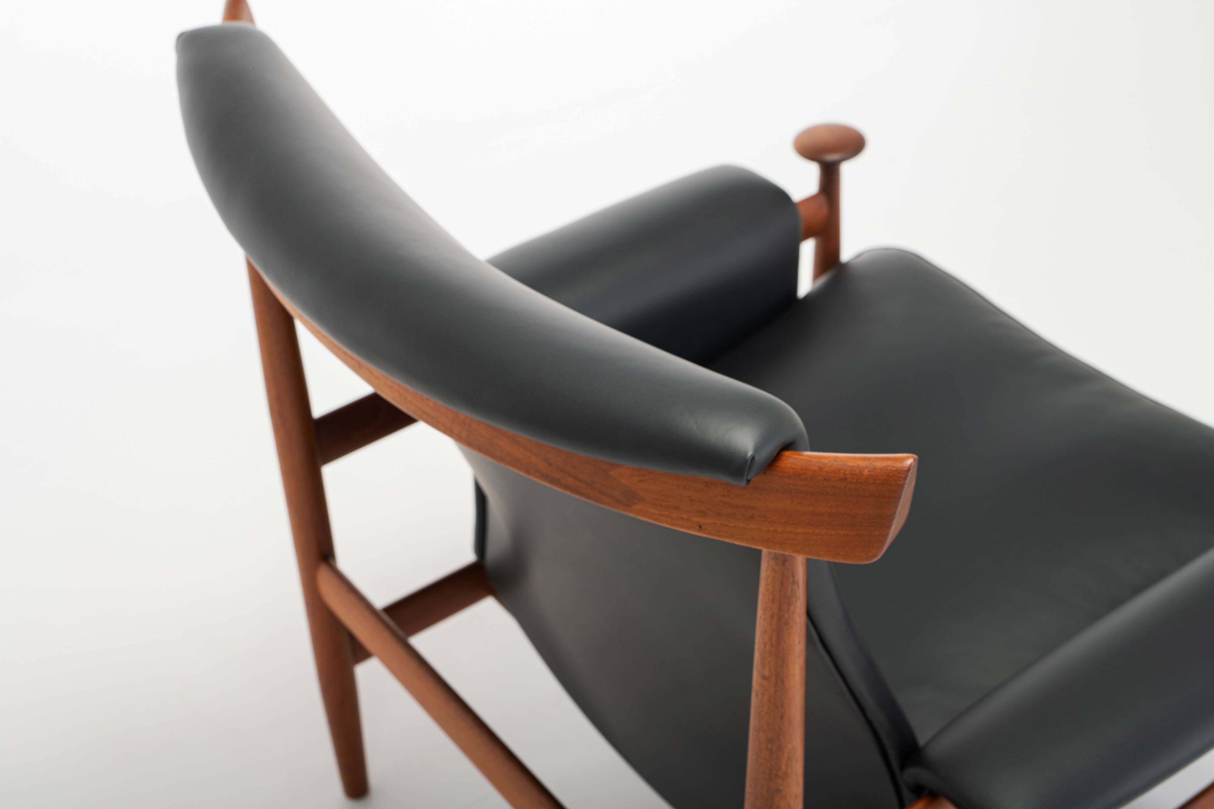 Bwana Lounge Chair and ottoman by Finn Juhl for France & Son, Denmark, 1960s