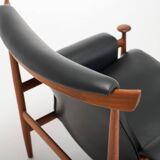 Bwana Lounge Chair and ottoman by Finn Juhl for France & Son, Denmark, 1960s