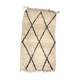 Moroccan Berber carpet Boujaad in Rhombus black 1, 31x0, 71m