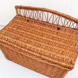Wicker toy chest