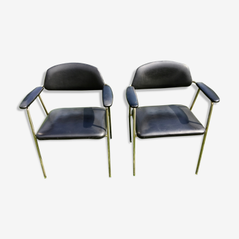 Pair of Steiner chairs 50s