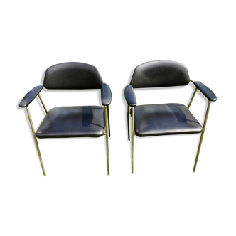 Pair of Steiner chairs 50s