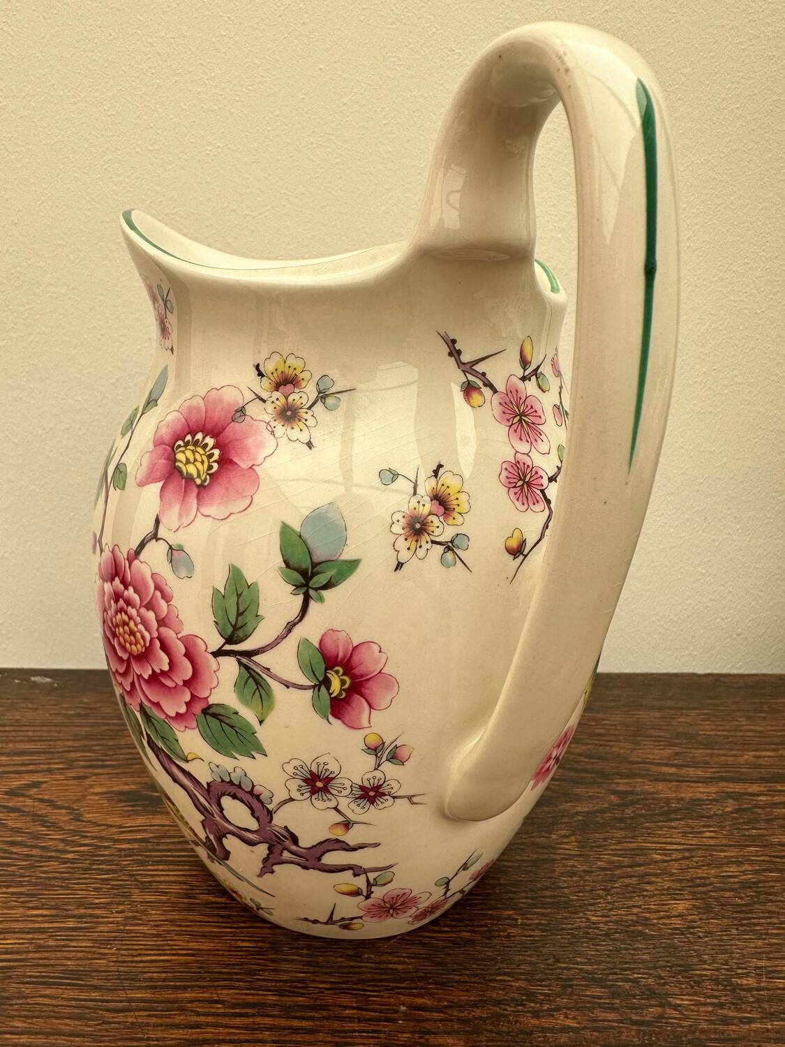 James kent old foley england water pitcher - vintage english porcelain