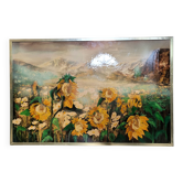 Oil painting on metal panel