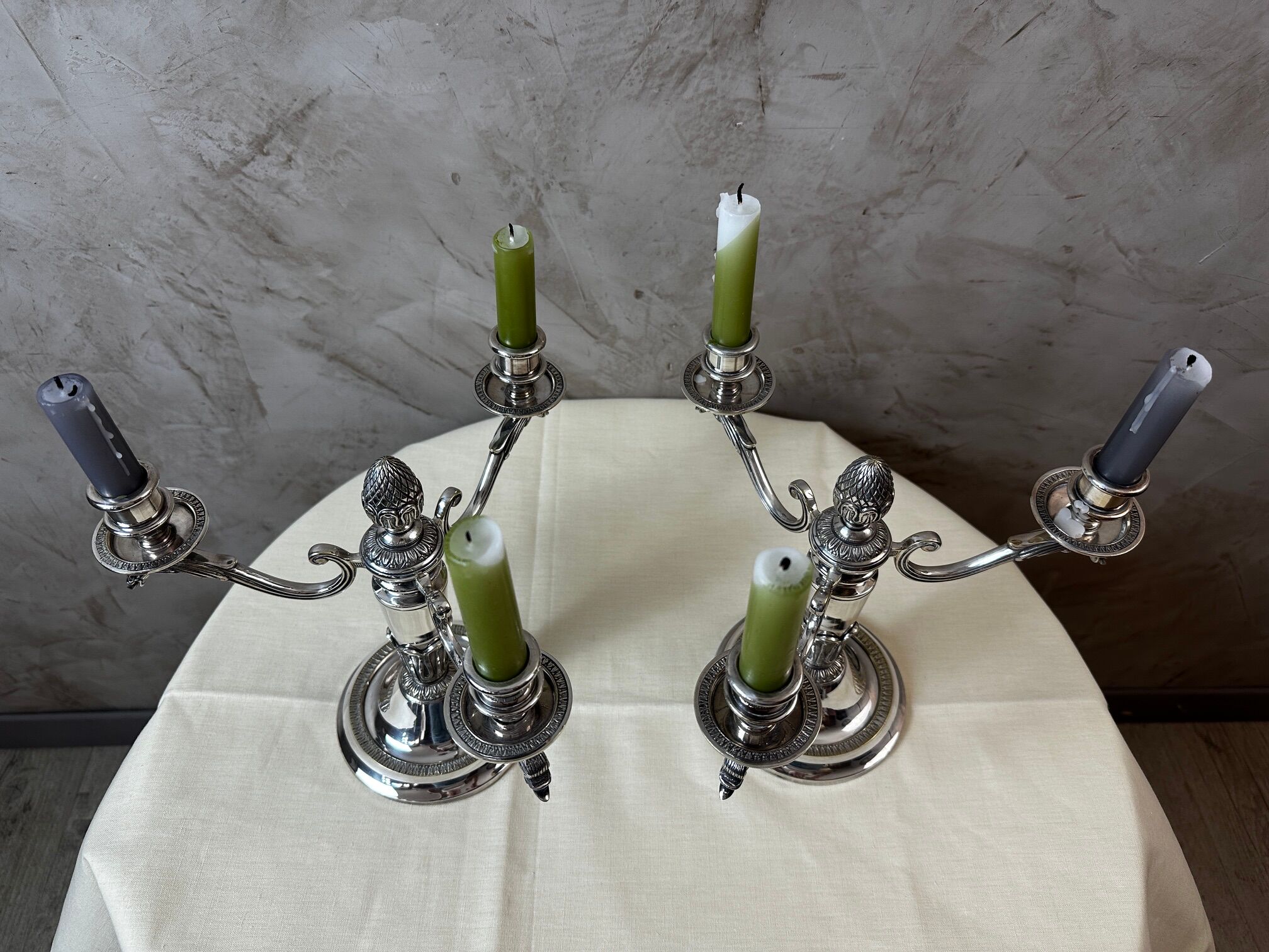 Paire de chandelier