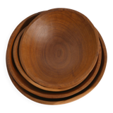 Handmade Akacia Wood Bowls, Set of 4