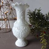 White opaline vase
