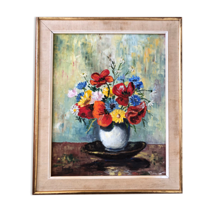 Huile sur toile nature - fleurs