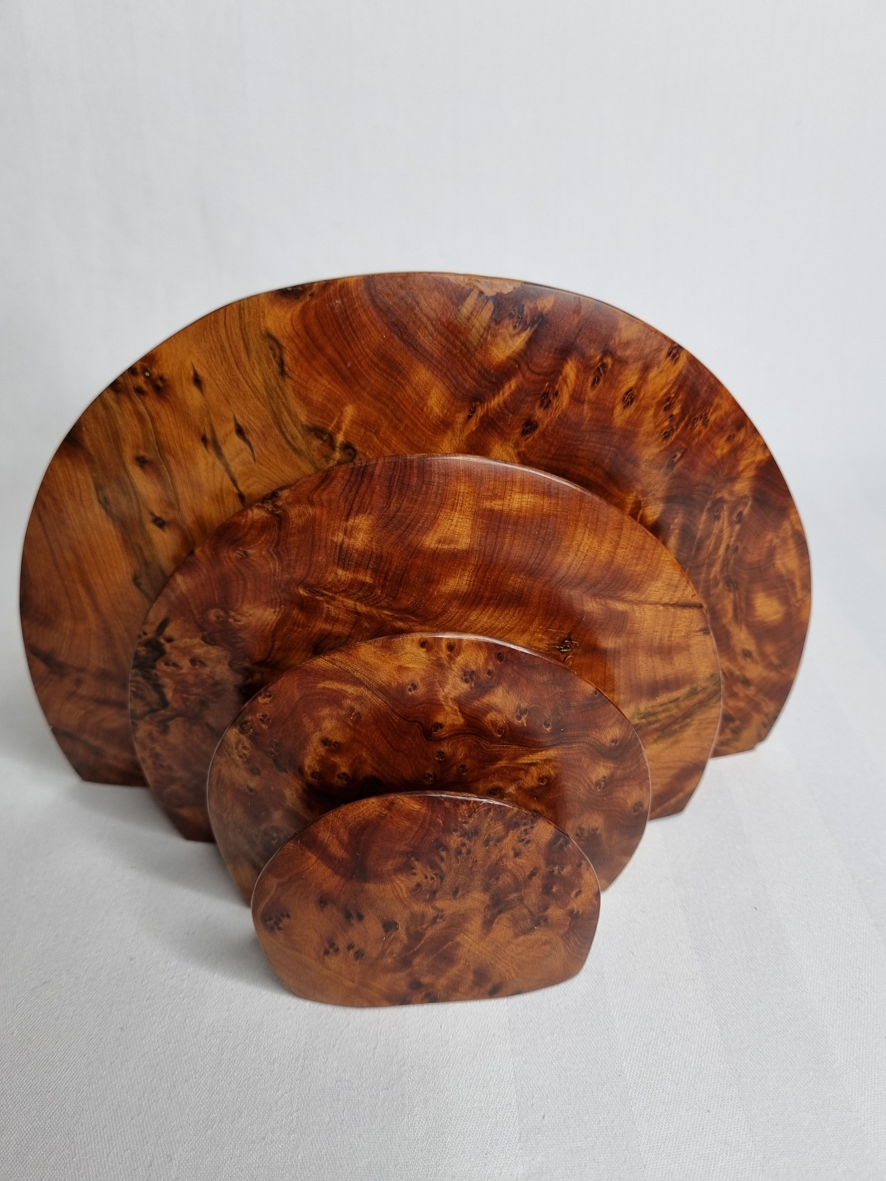 Door letters art deco bramble of walnut