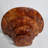 Door letters art deco bramble of walnut