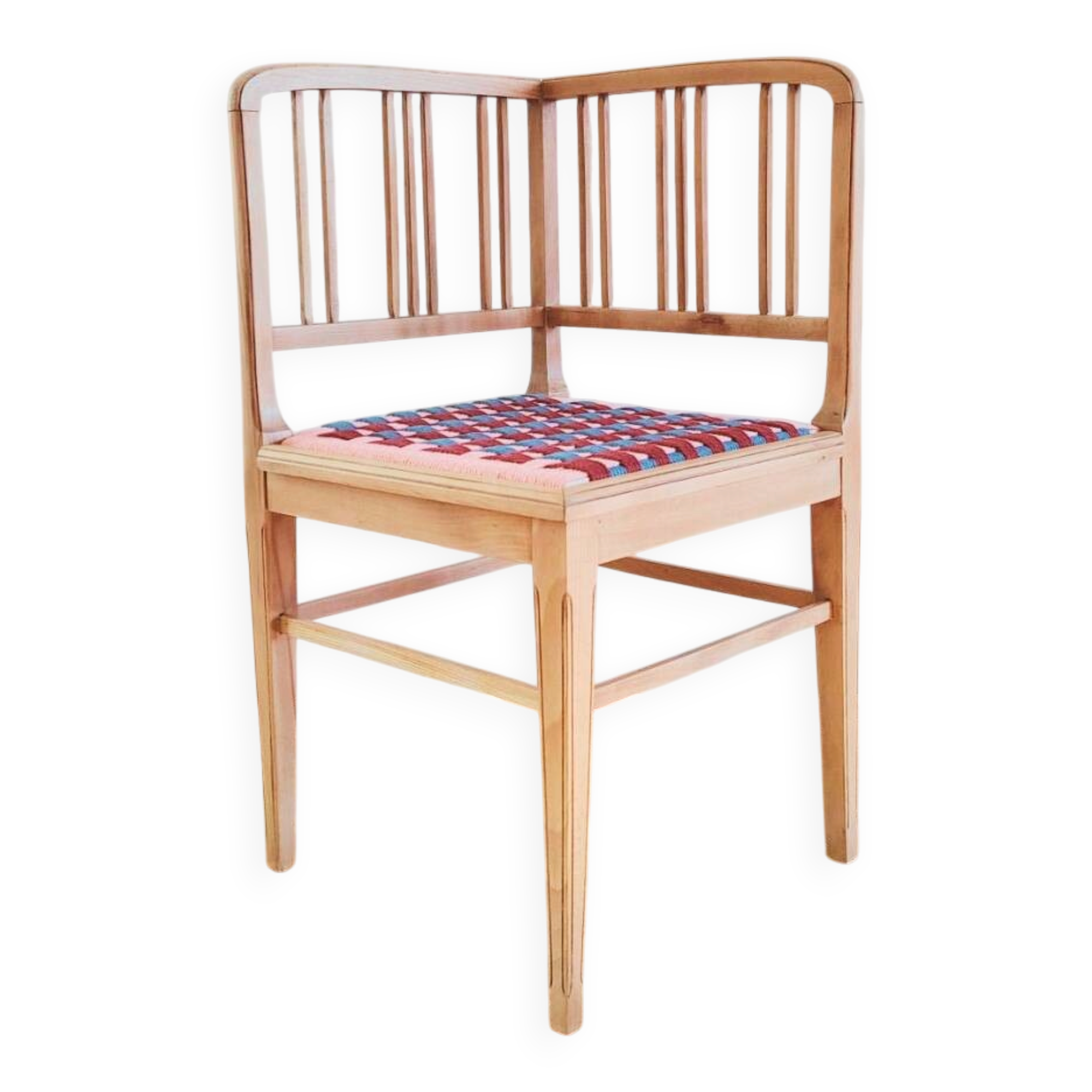 Chaise d'angle vintage rénovée, années 1900-1920