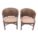 Rattan club chair