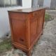 Old Parisian buffet in rustic oak 2 drawers 2 doors vintage country storage unit