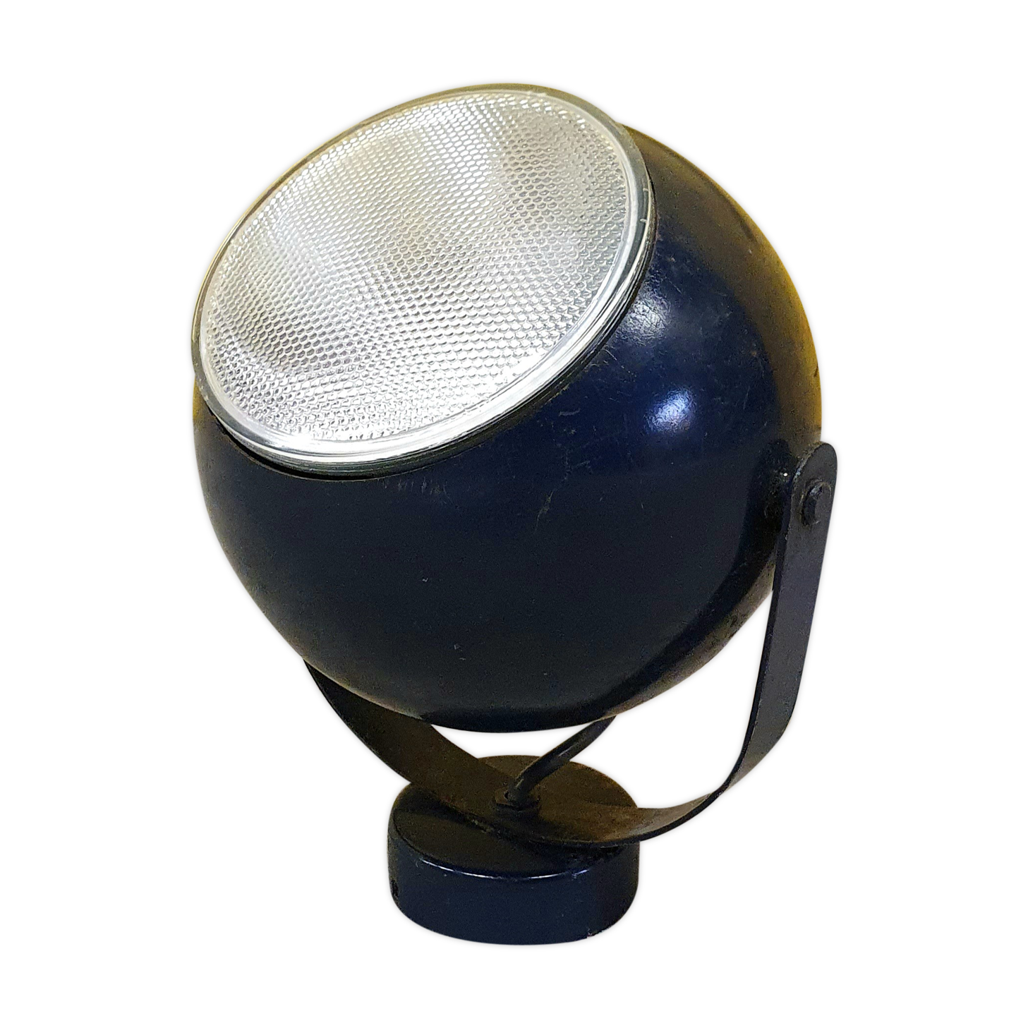 Spot wall light  70s blue ball