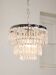 Vintage Italian Crystal & Chrome Chandelier, 1970s