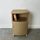Vintage Lloyd Loom bedside cabinet champagne gold woven fibre 1930s-50s