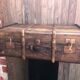 Old wooden transport trunk late 19th century vintage