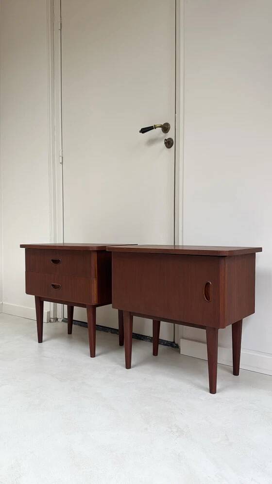 Tables de chevet en teck vintage