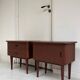 Tables de chevet en teck vintage