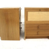 Set de 2 tables de chevet "Atmosfär", Åke Hassbjer, Tingströms, Suède, 1960